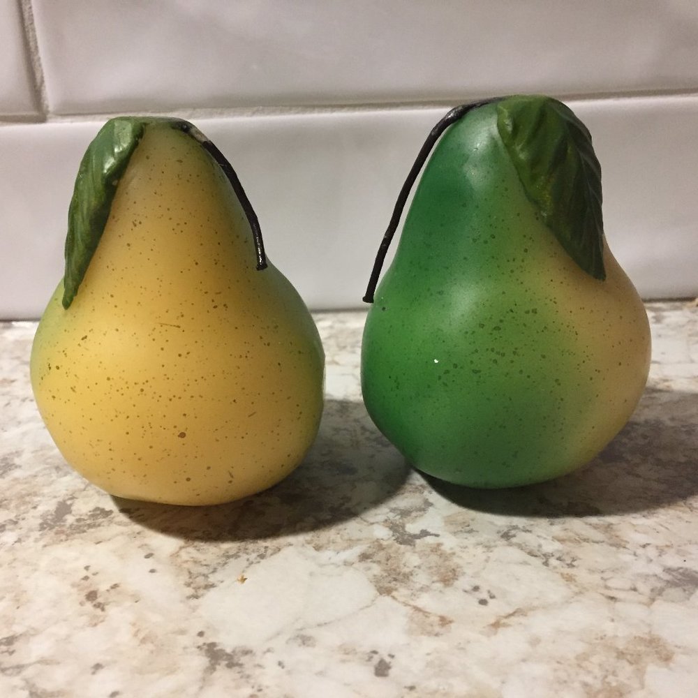 Pear Shaped Candles - set of 2 - NEW!